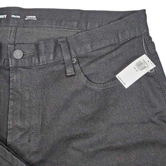 NWT Old Navy Black Relaxed Slim Jeans Mens Size 38x30‎ New with Tag - Picture 5 of 12